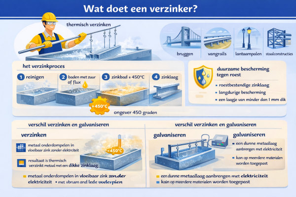 Alles over het beroep verzinker Wat doet een verzinker